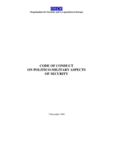 Code of Conduct on Politico-Military Aspects of Security
