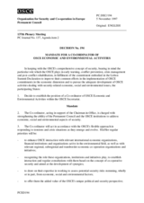 Permanent Council Decision No. 194