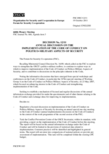 Forum for Security Co-operation Decision No. 12/11 Forum for Security Co-operation Decision No. 12/11