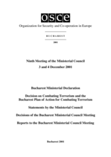 Final Document of the Ninth Meeting of the OSCE Ministerial Council, Bucharest, 3-4 December 2001